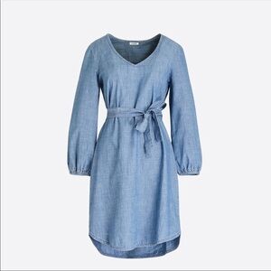 J.Crew Denim Tie Dress